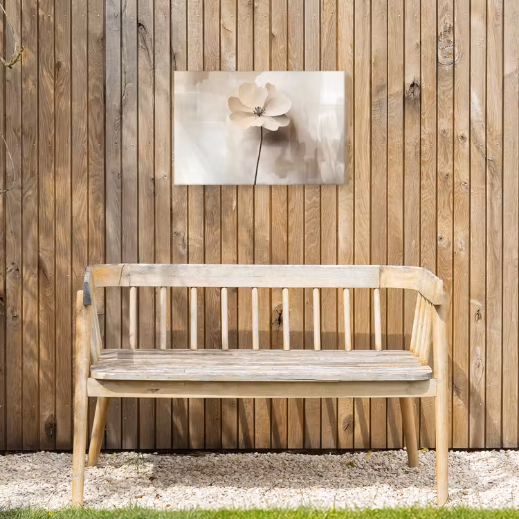 Buiten canvas - Bloem - Beige - Verf - Schaduw — 3