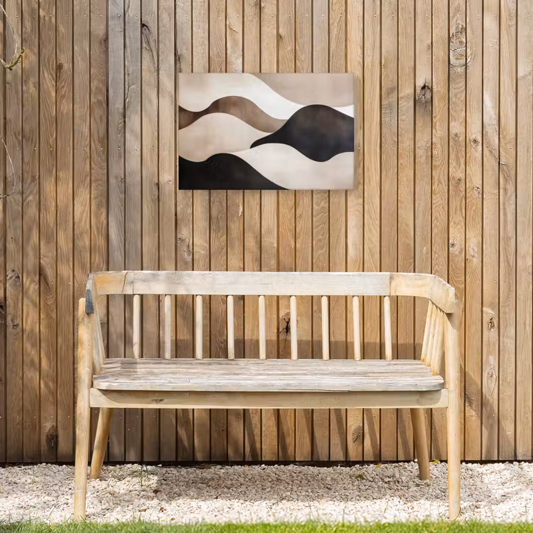 Buiten canvas - Golven - Abstract - Beige — 3