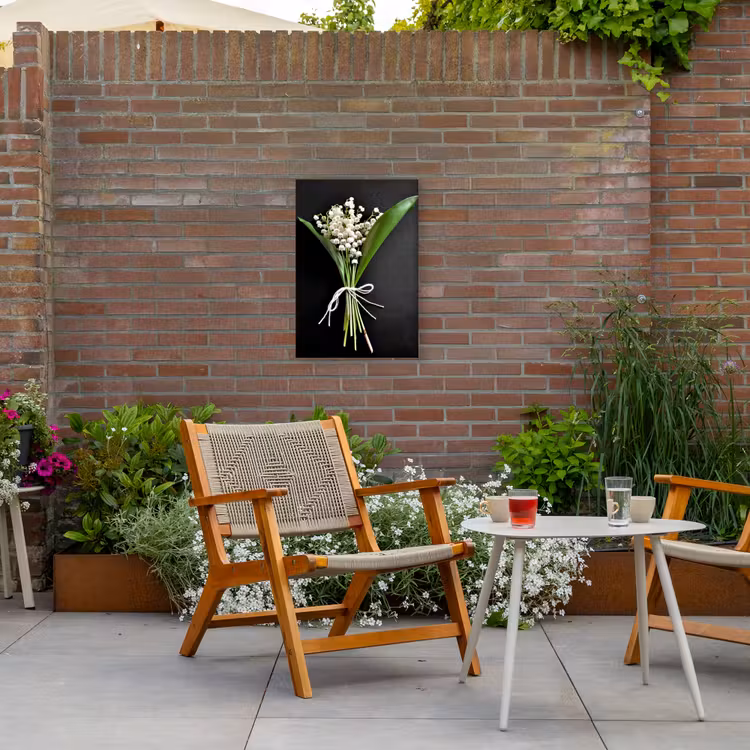 Buiten canvas - Lelietjes van dalen - Bloemen - Stilleven - Flora — 2