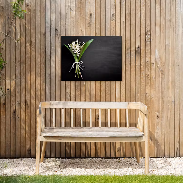 Buiten canvas - Lelietjes van dalen - Bloemen - Stilleven - Strik — 3