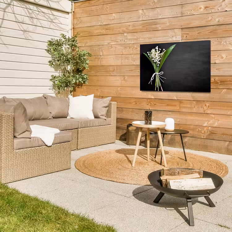 Buiten canvas - Lelietjes van dalen - Bloemen - Stilleven - Strik — 5
