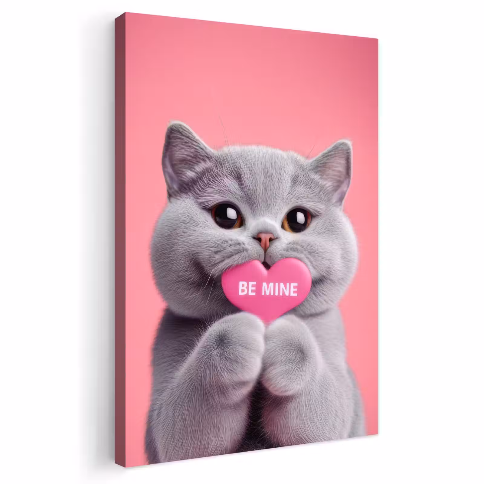 Buiten canvas - Kat - Valentijn - Roze - Liefde — 1