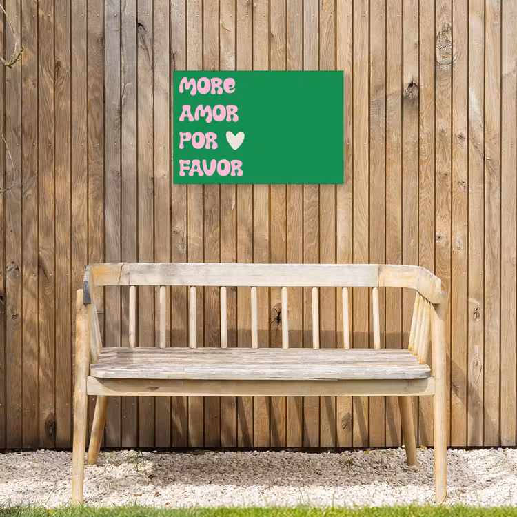 Buiten canvas - Amor - Valentijn - Groen - Tekst — 3