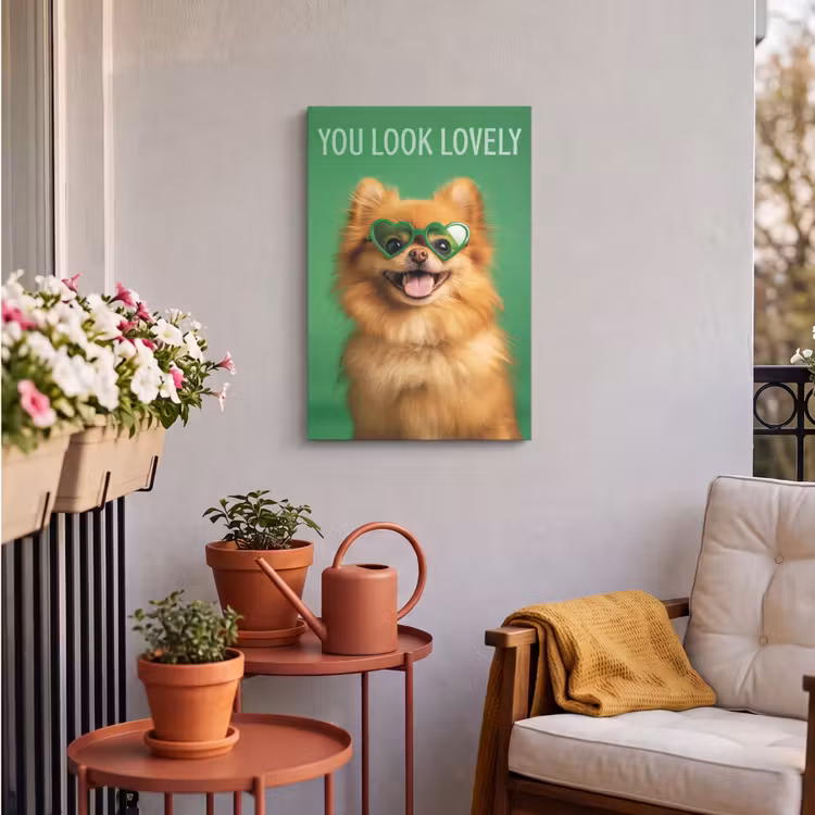 Buiten canvas - Hond - Zonnebril - Valentijn - Love — 4
