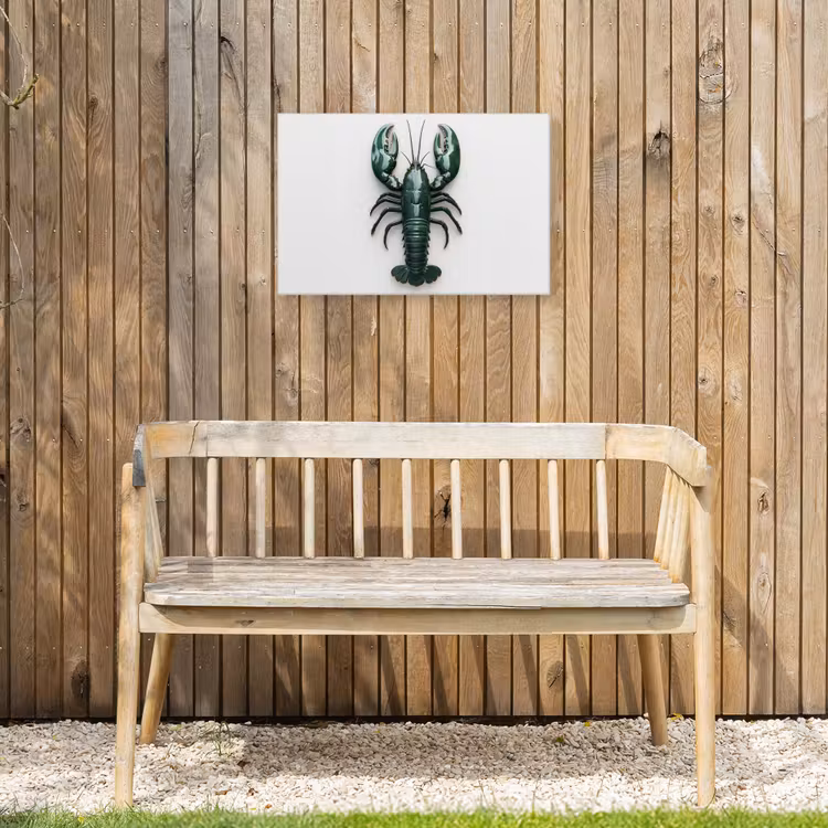 Buiten canvas - Kreeft - Glossier - Groen - Wit — 3