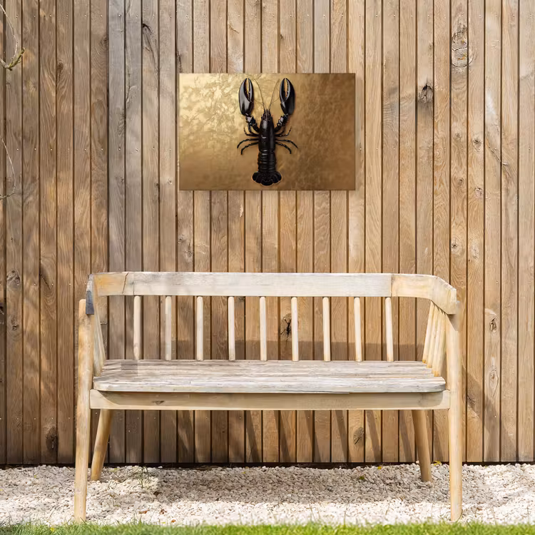 Buiten canvas - Kreeft - Zwart - Goud - Luxe — 3