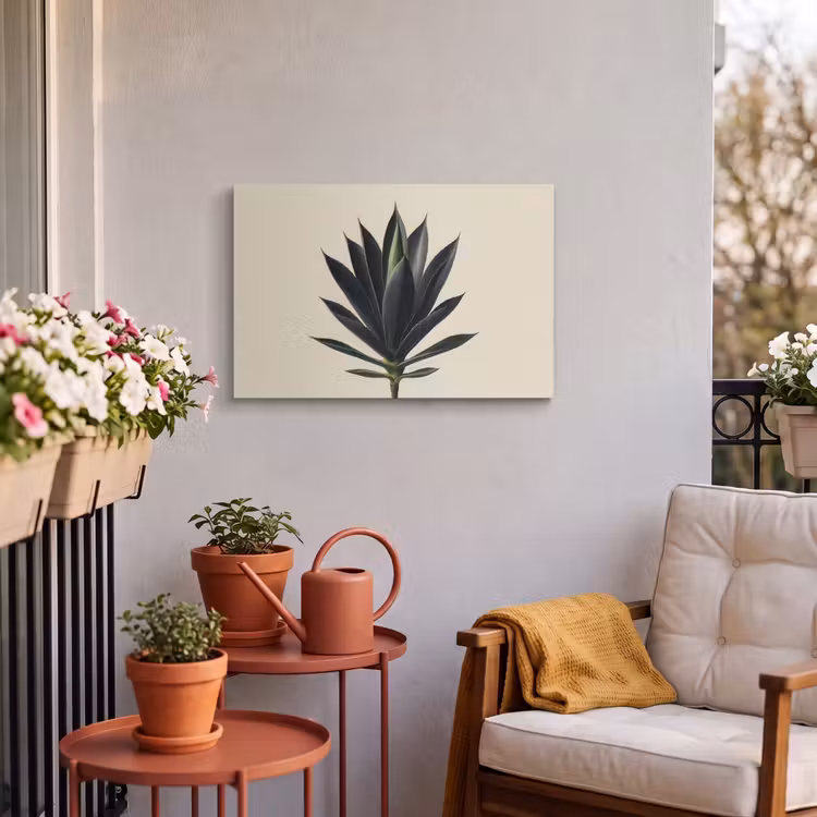 Buiten canvas - Agaveplant - Symmetrisch - Groen — 3