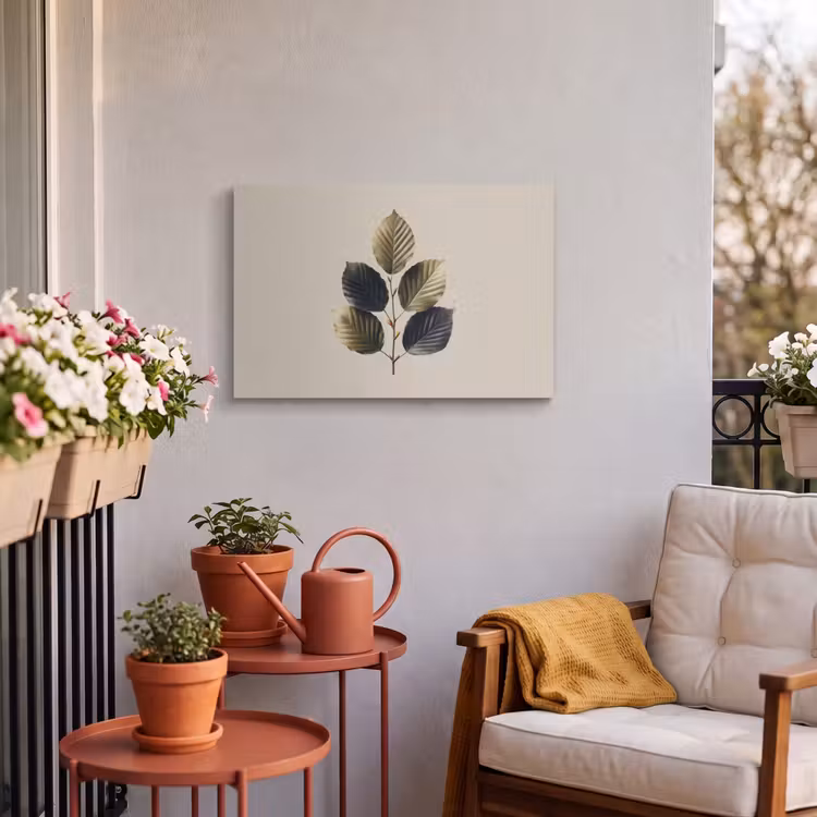 Buiten canvas - Beukenbladeren - Bruin - Groen - neutraal — 3