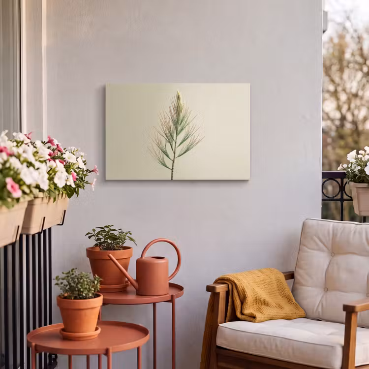 Buiten canvas - Dennentak - Naaldvormige bladeren - Lichtgroen — 3