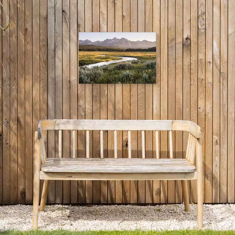 Buiten canvas - Berglandschap - Rivier - Bos — 3