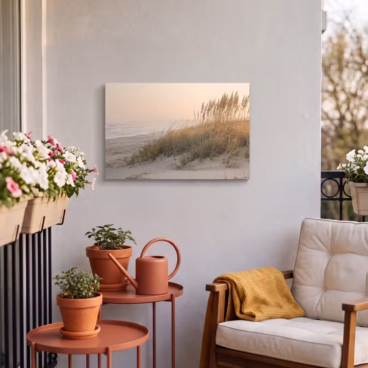 Buiten canvas - Duinlandschap - Zonsondergang - Strand — 4