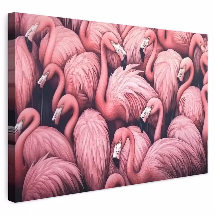 Buiten canvas - Flamingo - Roze - Dieren — 1