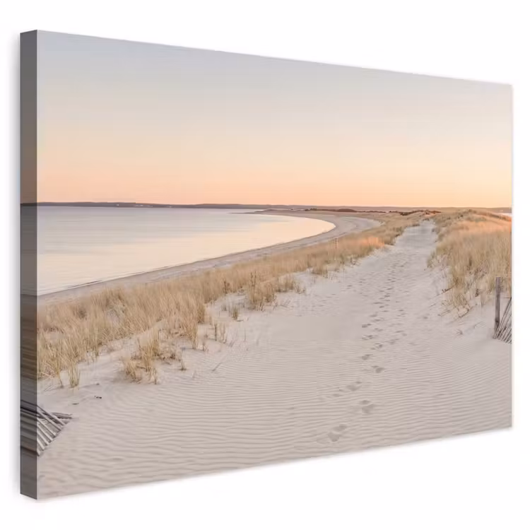 Buiten canvas - Kustlijn - Horizon - Hek — 1