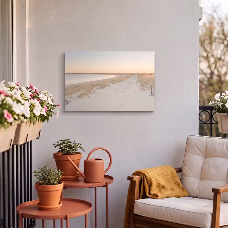 Buiten canvas - Kustlijn - Horizon - Hek — 4