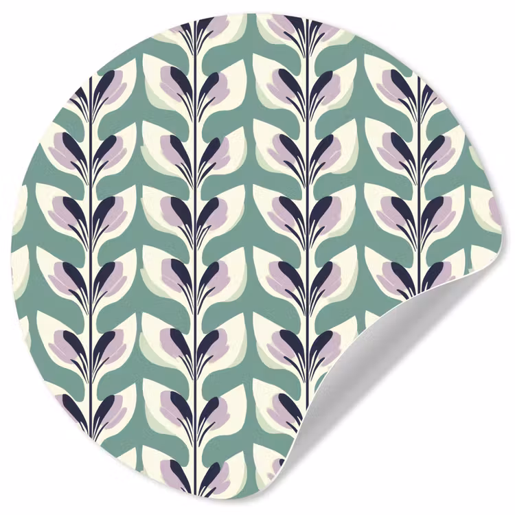 Behangcirkel - Retro - Modern - Groen — 1
