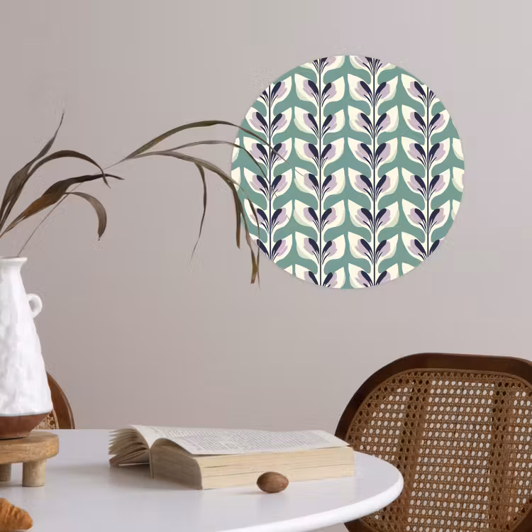 Behangcirkel - Retro - Modern - Groen — 4