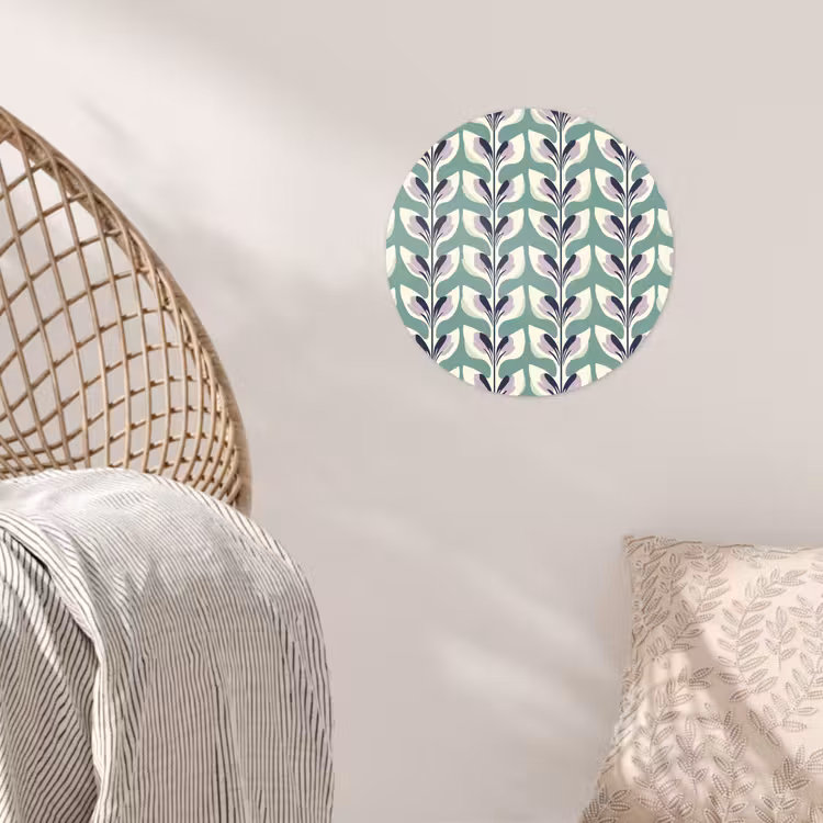 Behangcirkel - Retro - Modern - Groen — 5