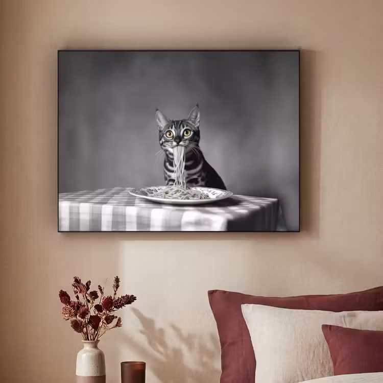 Art Frame - Bengaal - Kat - Tafelkleed - Zwart - Wit - Dier — 2