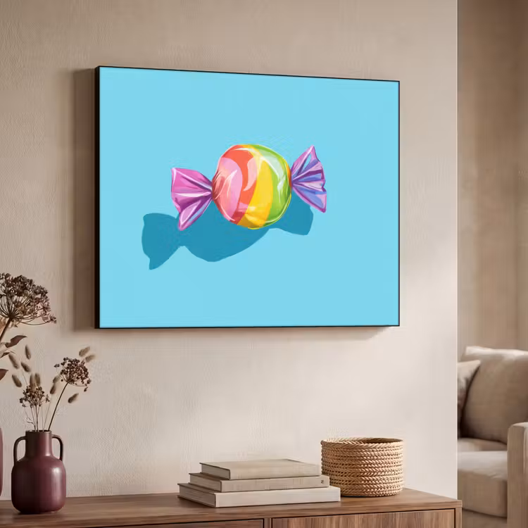 Art Frame - Blauw - Snoep - Regenboog — 4