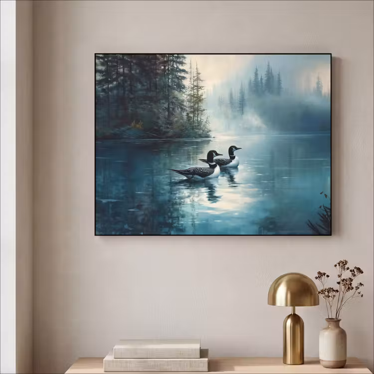 Art Frame - Bos - Water - Eenden - Mistig — 3