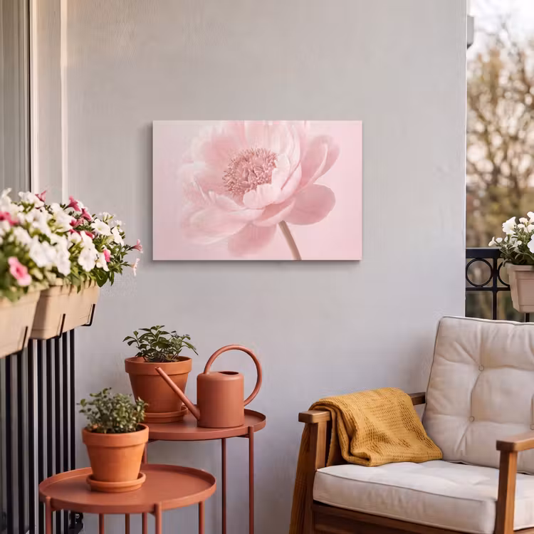 Buiten canvas - Bloem - Pioenroos - Roze — 4
