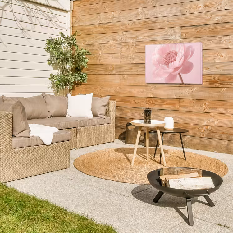 Buiten canvas - Bloem - Pioenroos - Roze — 5