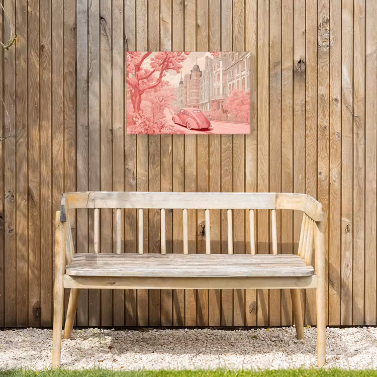 Buiten canvas - City - Car - Pink — 3
