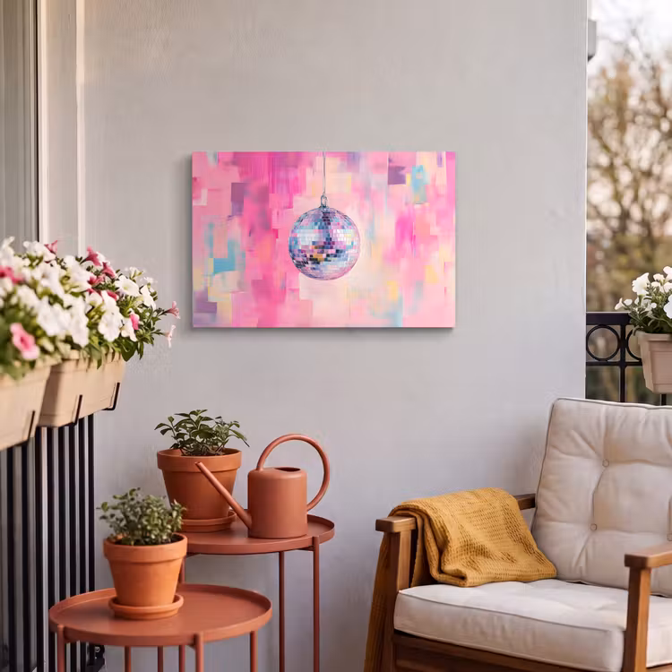Buiten canvas - Discobal - Pink - Verf — 4