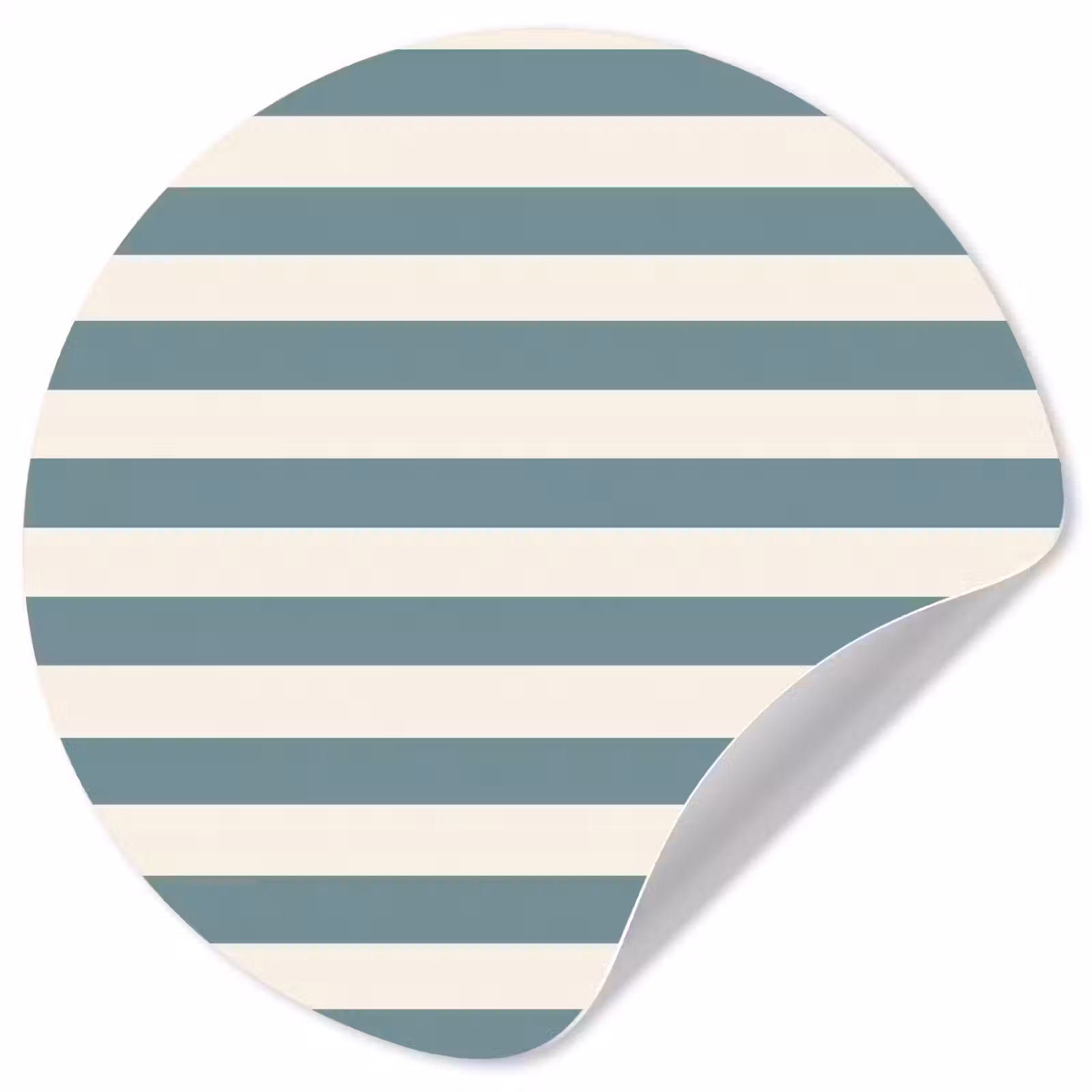 Behangcirkel - Strepen - Modern - Blauw — 1