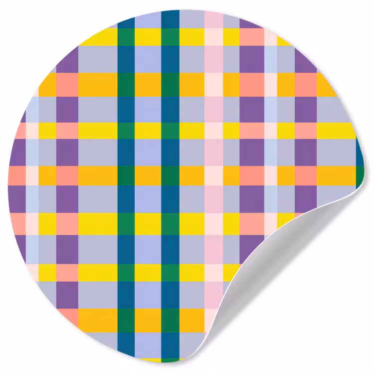 Behangcirkel - Ruit - Patroon - Kleurrijk — 1
