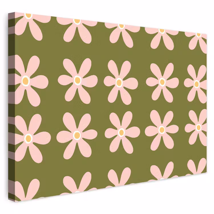 Buiten canvas - Bloem - Modern - Groen — 1