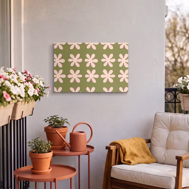 Buiten canvas - Bloem - Modern - Groen — 4