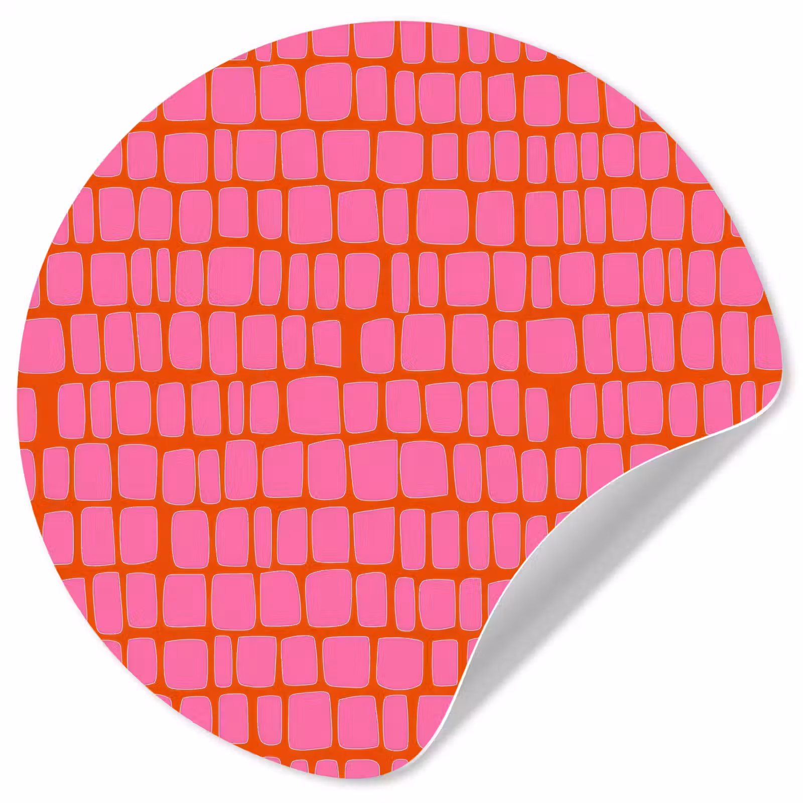 Behangcirkel - Organisch - Raster - Roze — 1