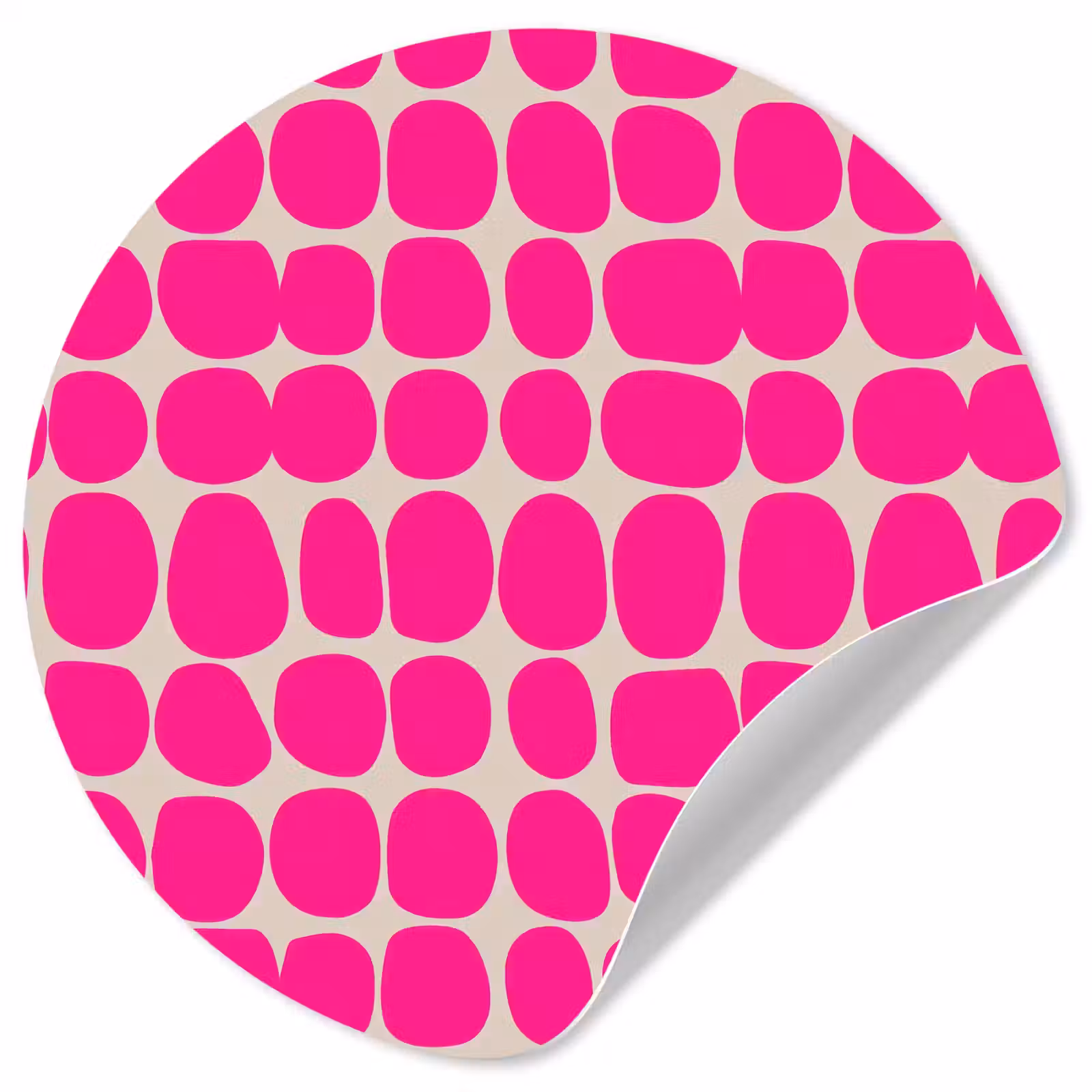Behangcirkel - Stippen - Patroon - Roze — 1