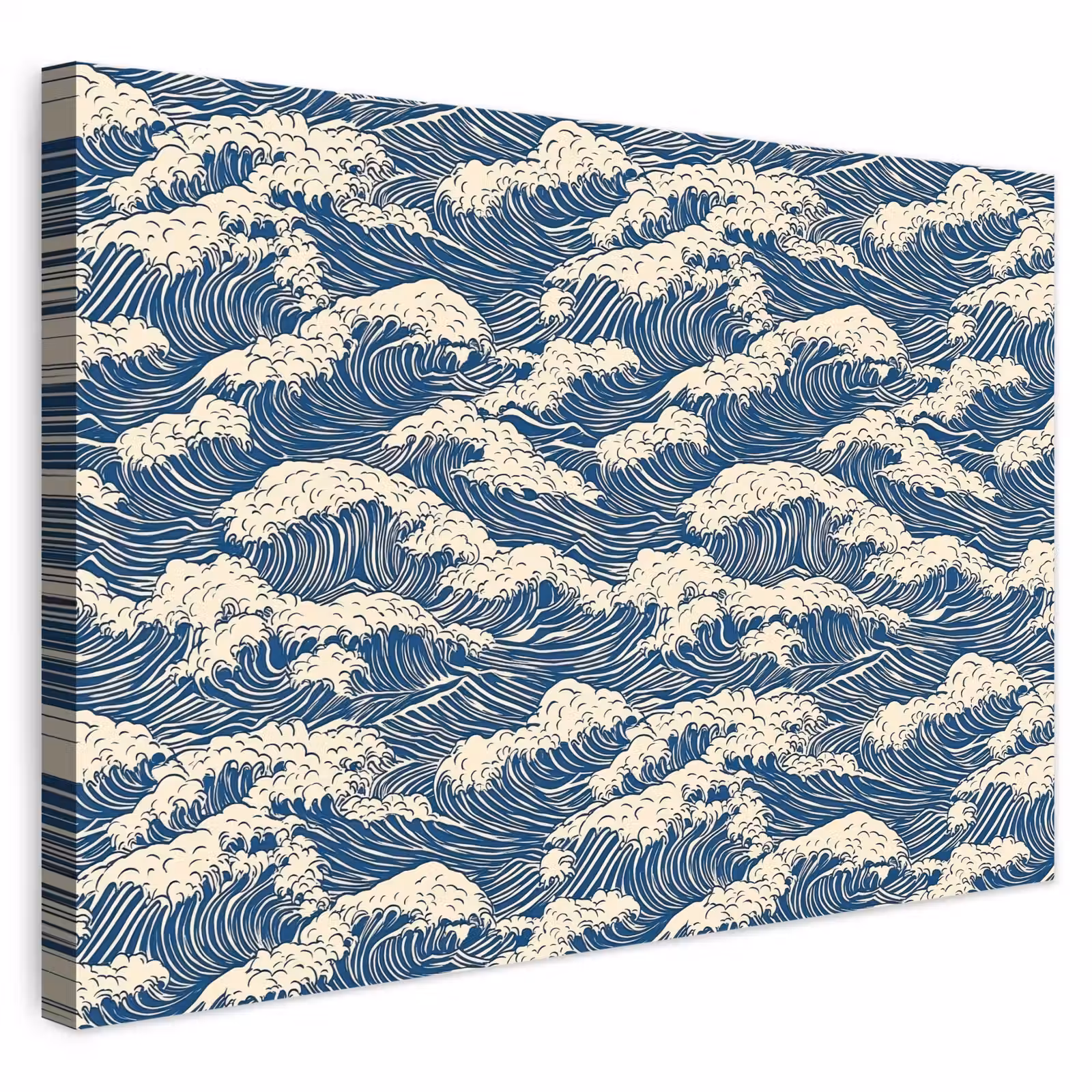 Buiten canvas - Golven - Klassiek - Blauw — 1