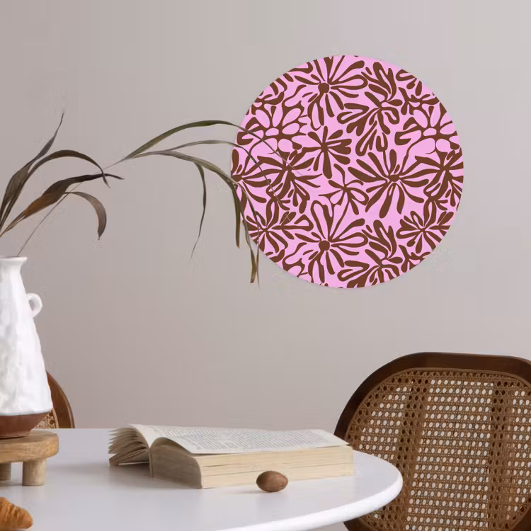 Behangcirkel - Organisch - Patroon - Roze — 4