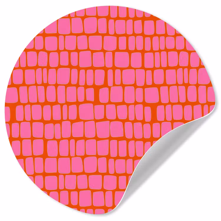 Behangcirkel - Organisch - Raster - Roze — 1