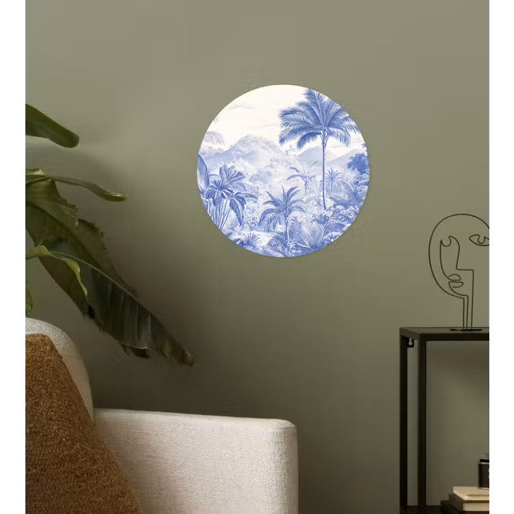 Behangcirkel - Tropisch - Jungle - Blauw — 3