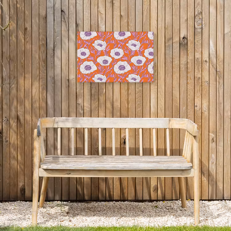 Buiten canvas - Bloemen - Grafisch - Oranje — 3
