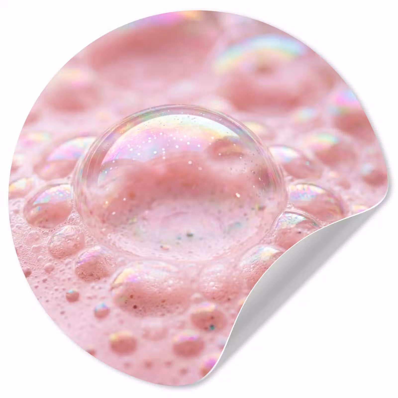 Behangcirkel - Schuim - Structuur - Roze — 1