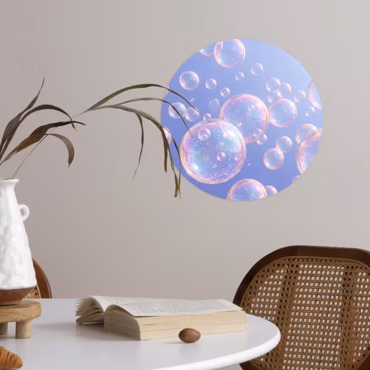Behangcirkel - Pastel - Bubbels - Dromerig — 4