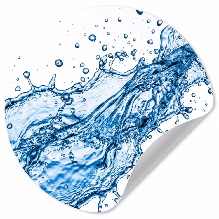 Behangcirkel - Spash - Water - Blauw — 1