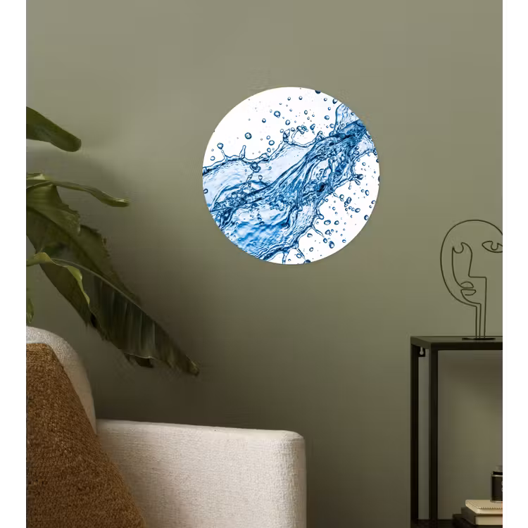 Behangcirkel - Spash - Water - Blauw — 3