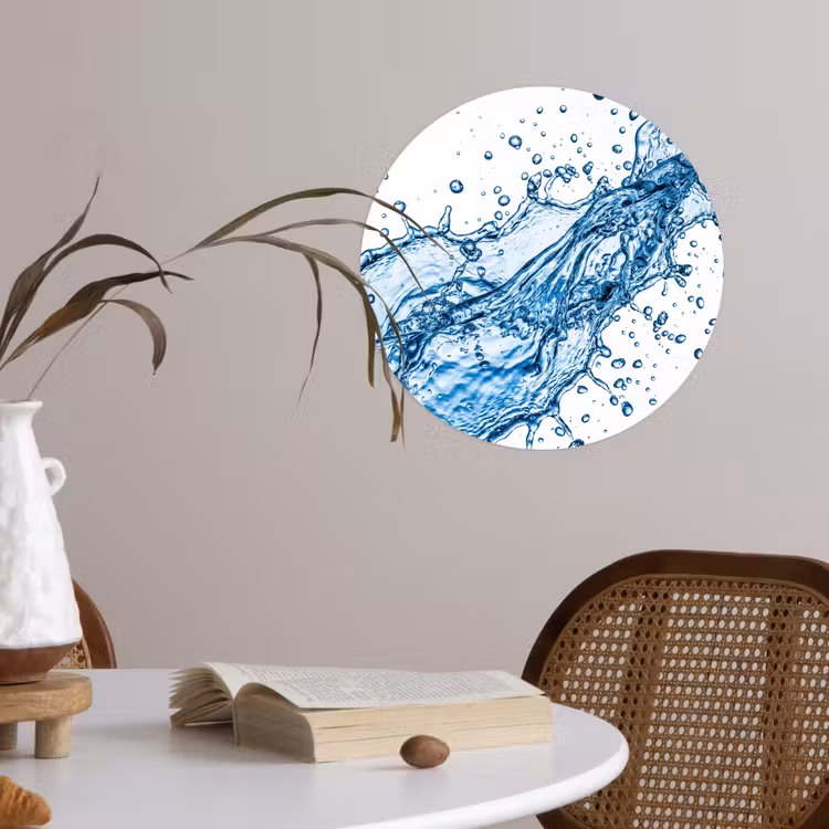 Behangcirkel - Spash - Water - Blauw — 4