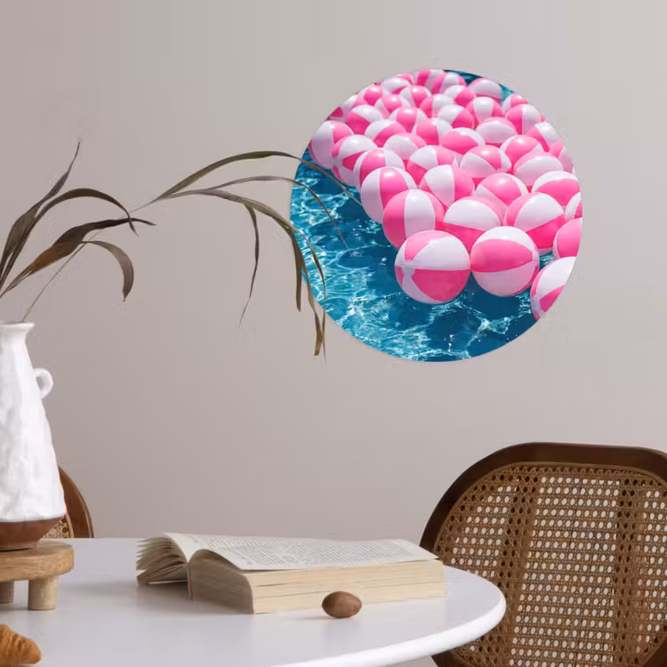 Behangcirkel - Strandballen - Roze - Water — 4