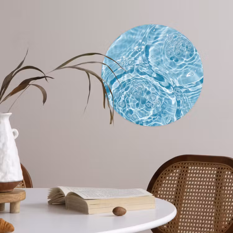 Behangcirkel - Water - Blauw - bubbels — 4
