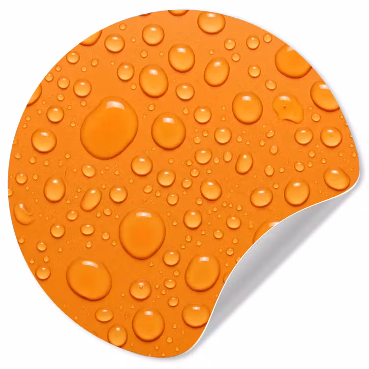 Behangcirkel - Water - Druppels - Oranje — 1
