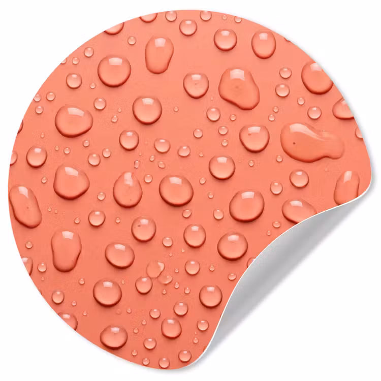 Behangcirkel - Water - Druppels - Roze — 1