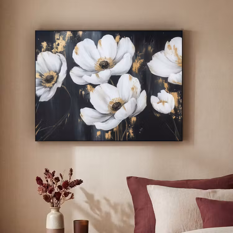 Art Frame - Bloemen - Wit - Abstract — 2
