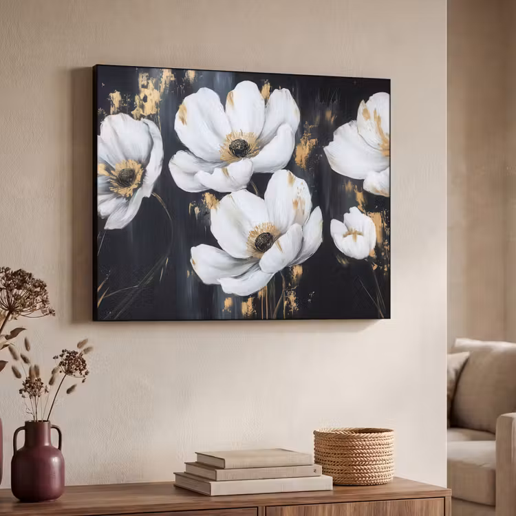 Art Frame - Bloemen - Wit - Abstract — 4